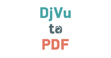 how to convert licensed djvu to pdf